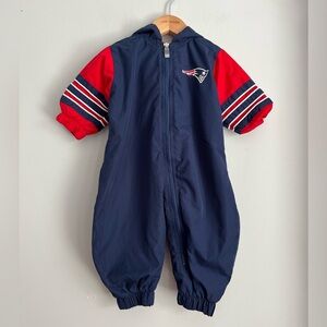 NFL New England Patriots Outerwear Jumpsuit Coverall 6-9M